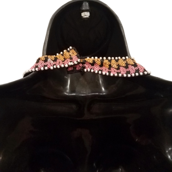 GoldenAsp Beaded Sheer Illusion Sweetheart Aztec - Picture 4 of 6